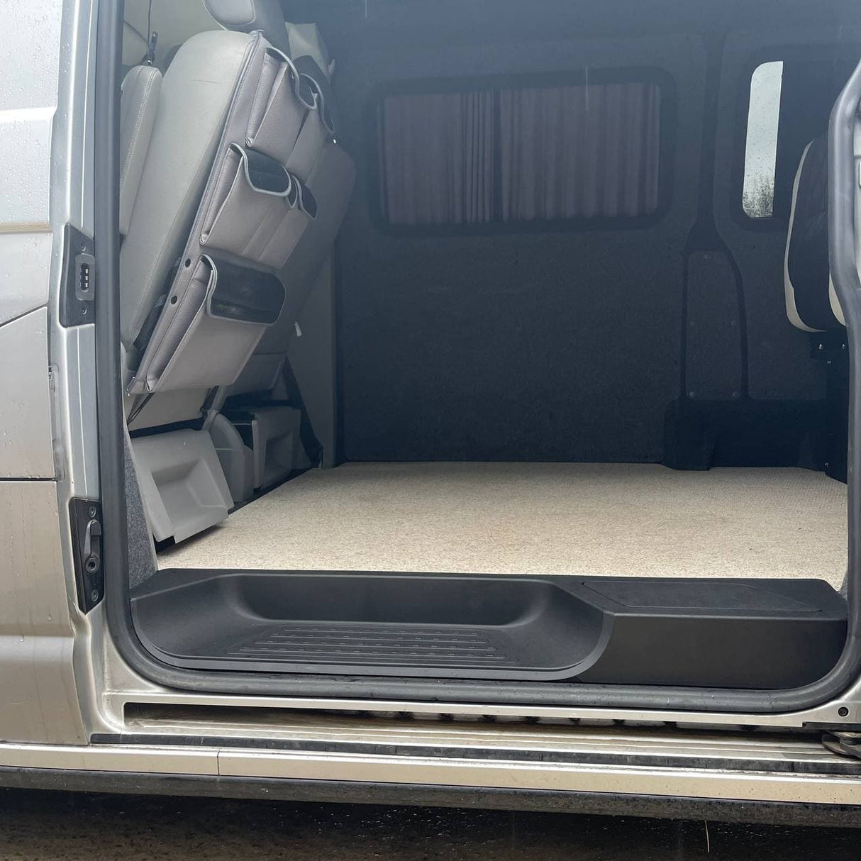 VW T5, T5.1 Transporter Side Loading Door Step V3 17mm Extra Deep with Storage Compartment (B-Grade)