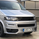 VW T5 .1 Transporter Honeycomb Sportline Spoiler Front Trims Foglight Trims (Gloss Black)