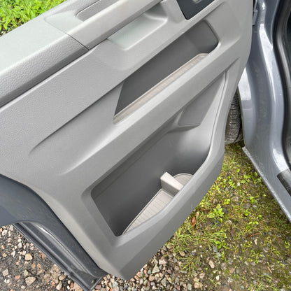 VW T6.1 Transporter Rubber Door Liner Pocket Inserts Grey Campervan Conversion
