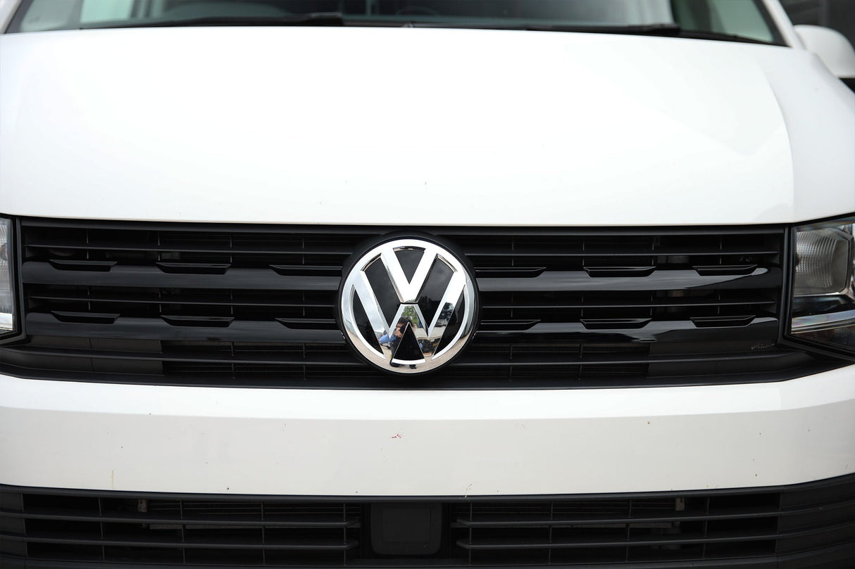 VW Transporter T6 R-Line Front Grille Trims - Gloss Black Painted and Ready to Fit