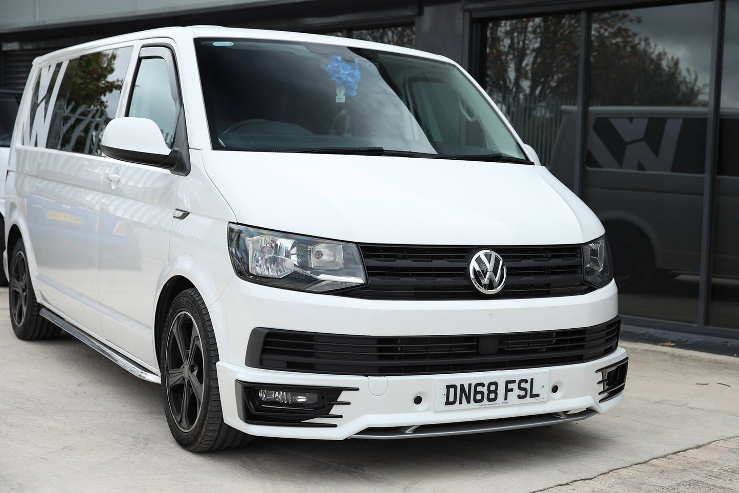VW Transporter T6 R-Line Front Grille Trims - Matte Black Painted and Ready to Fit