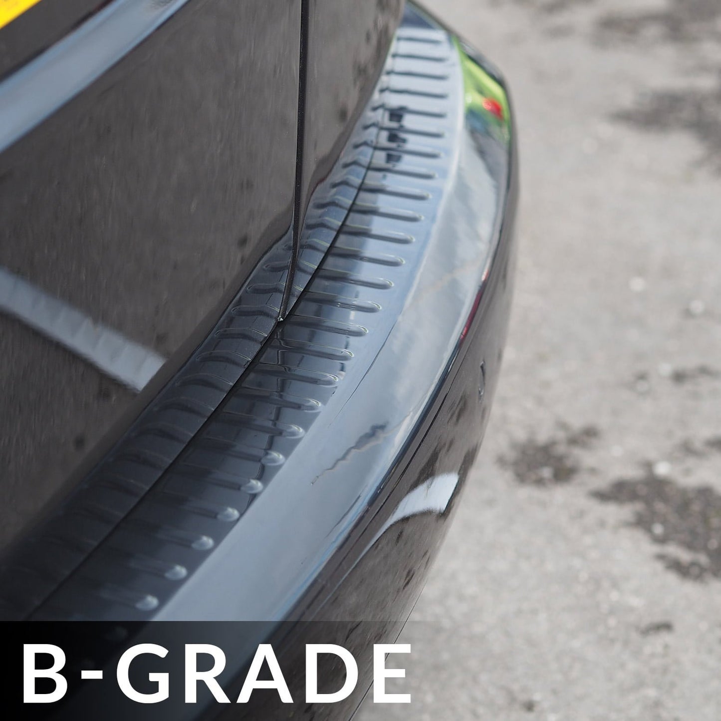 VW Caddy Barndoor / Tailgate Rear Bumper Protector Black Plastic (B-GRADE)