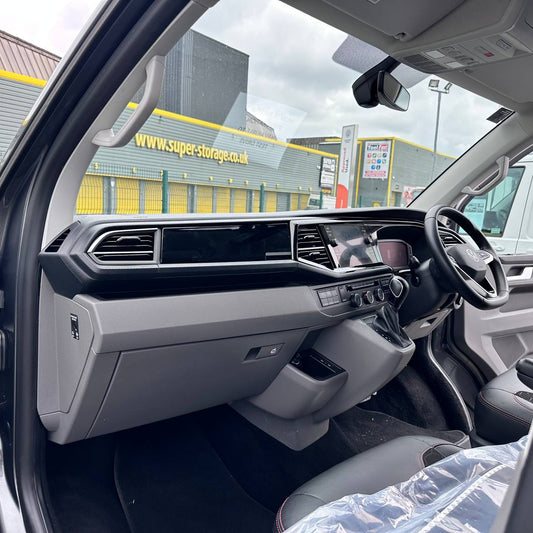 New For VW Transporter T6.1 Van, Campervan, Gloss Black - Glove Box Magnetic Lid