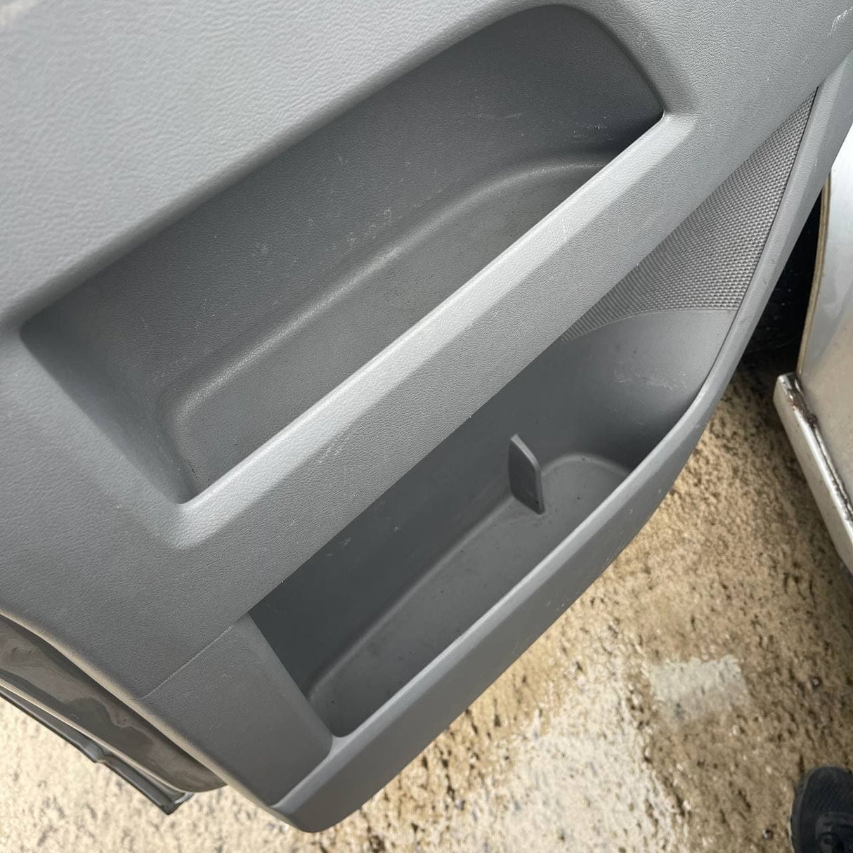 VW T5, T5.1 van campervan Door Pocket Inserts, Rubber, Door Liner ( Light Grey) Both Captain Seats Interior Styling ideal gift