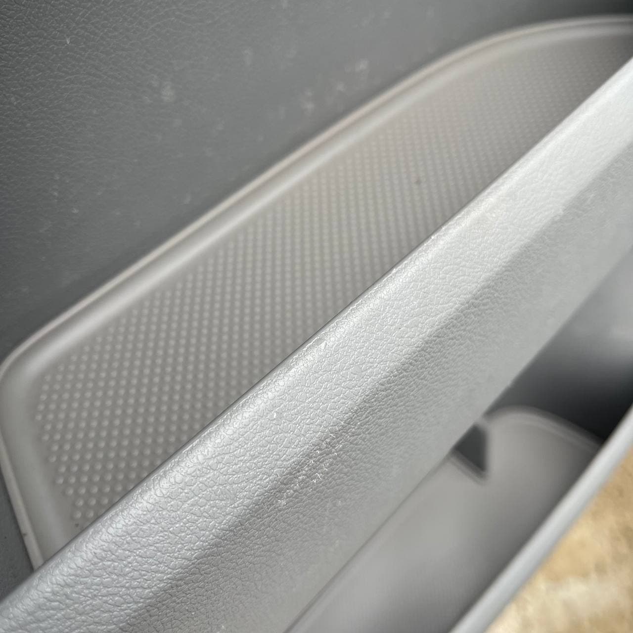 VW T5, T5.1 van campervan Door Pocket Inserts, Rubber, Door Liner ( Light Grey) Both Captain Seats Interior Styling ideal gift