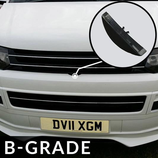 VW Volkswagen T5.1 Front Badgeless Grille (Piano Black) *Clearance* [B Grade] Painted and Ready to Fit
