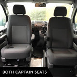 VW T5, T5.1 Door Pocket Inserts, Rubber, Door Liner (Black) Both Captain Seats Interior Styling ideal presents