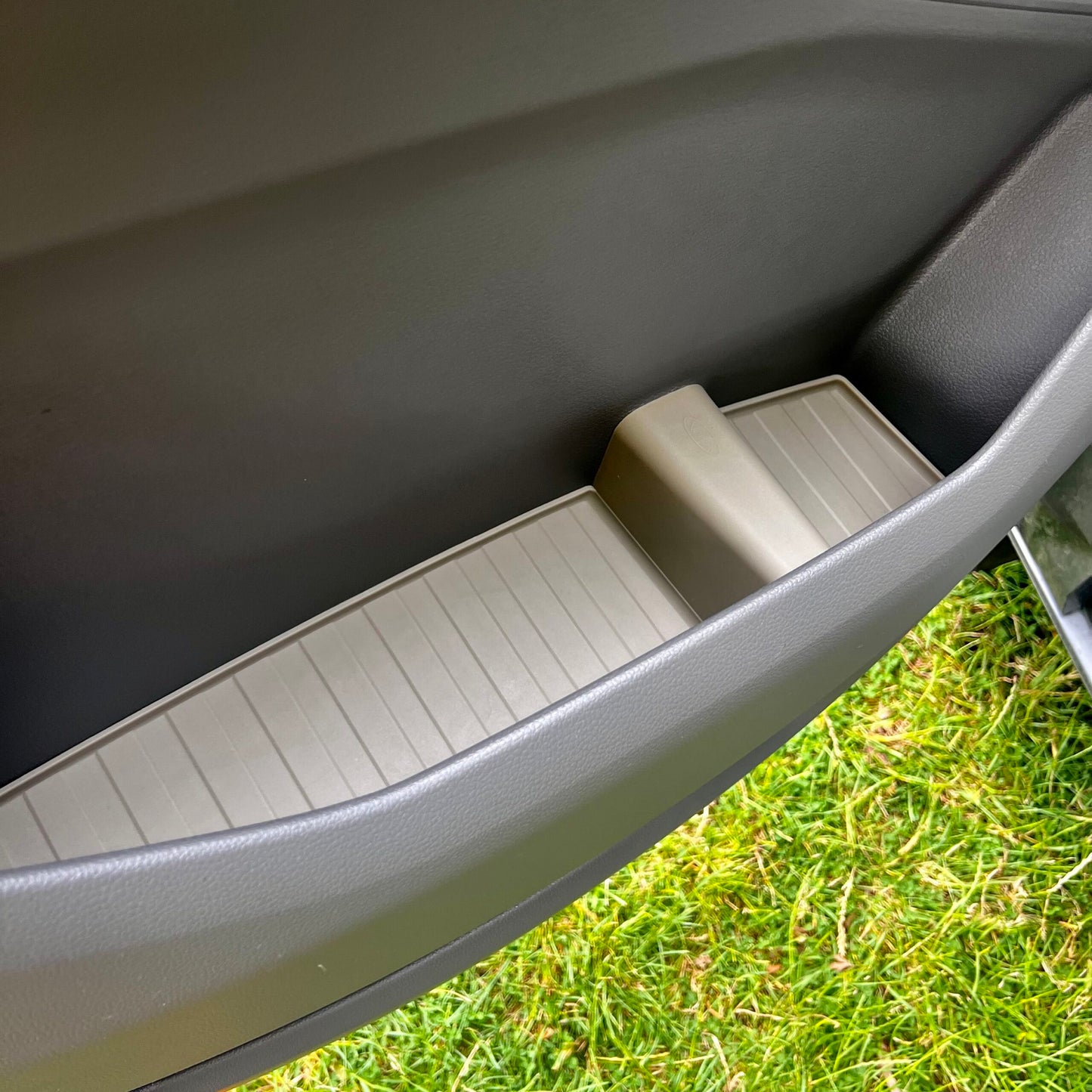 VW Crafter New Shape Rubber Door Liner Pocket Inserts Grey