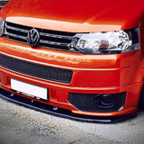 VW T5 .1 Transporter Honeycomb Sportline Spoiler Front Trims Foglight Trims (Matte Black)