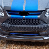 Airson Ford Transit Custom Front Grille Honeycomb atharraichte 2012 - 2018 MK1 Matte Black air a pheantadh agus deiseil airson uidheamachadh