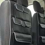 Airson Ford Transit Custom Seat Dùbailte Leatherette Back Seat Eagraiche
