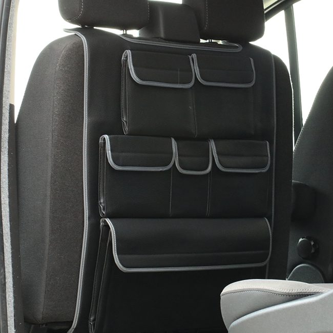 Airson Ford Transit Custom Seat Dùbailte Leatherette Back Seat Eagraiche