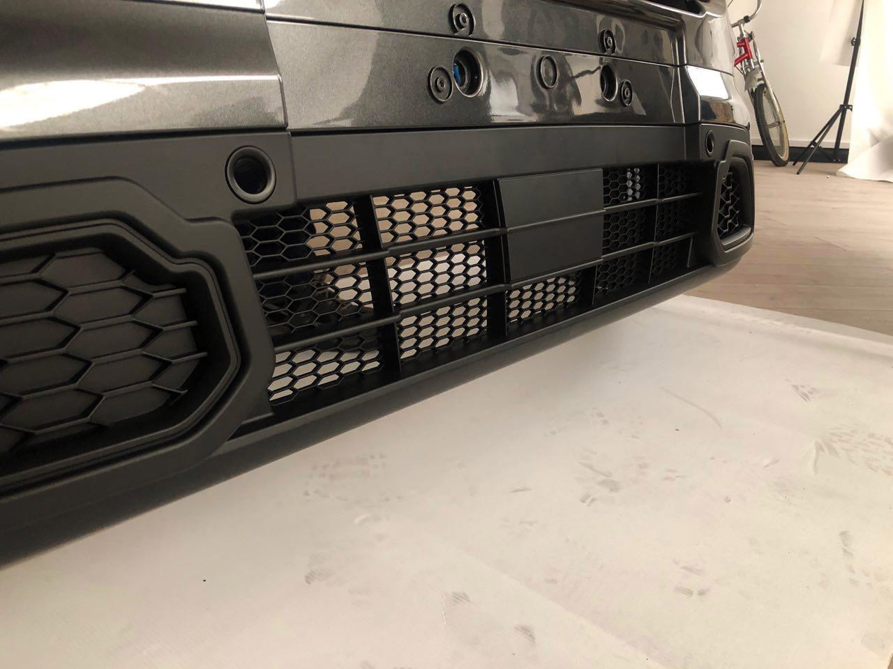 For Ford Transit Custom New Shape Front Lower Grille Honeycomb Sport Style Painted and Ready to Fit