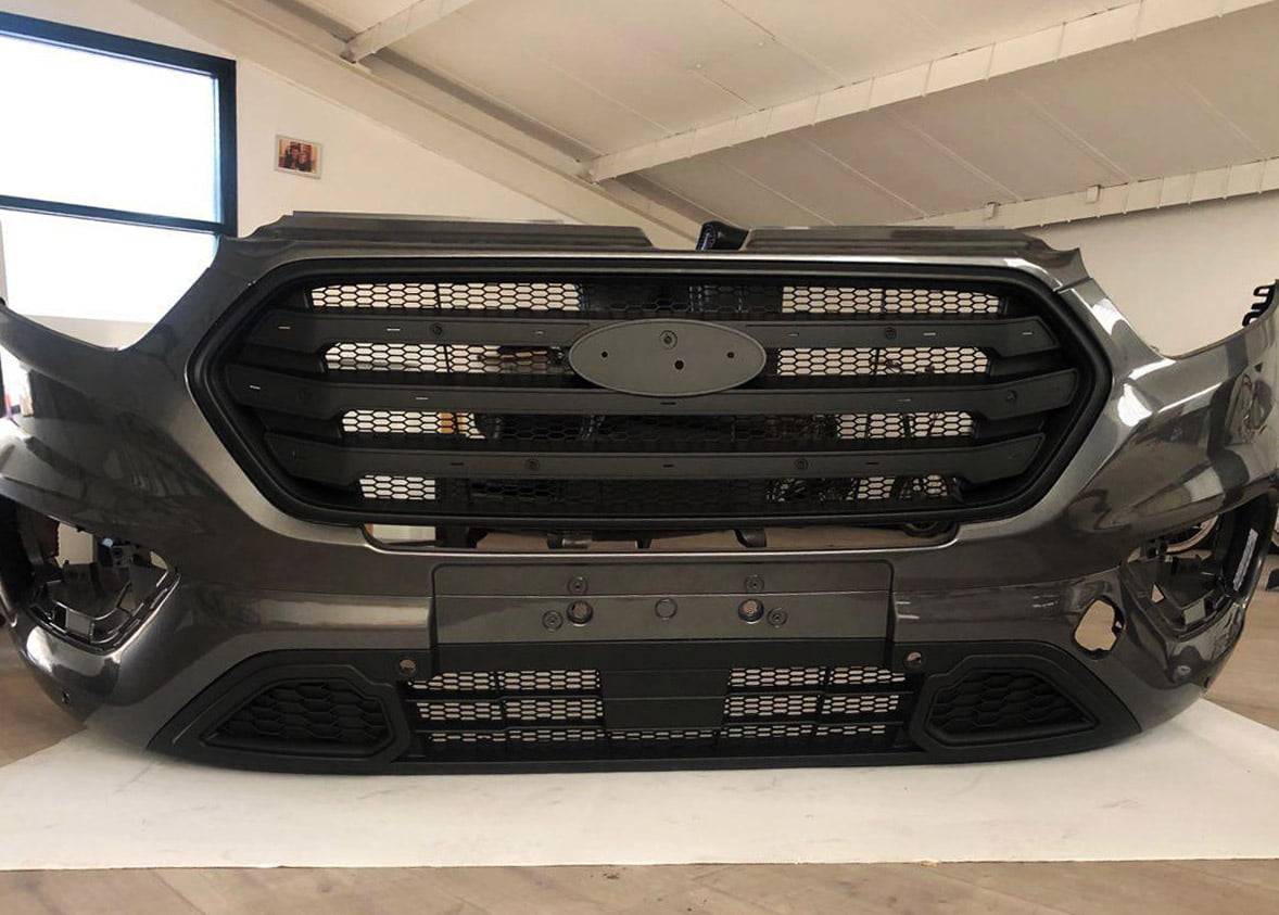 For Ford Transit Custom New Shape Front Lower Grille Honeycomb Sport Style Painted and Ready to Fit