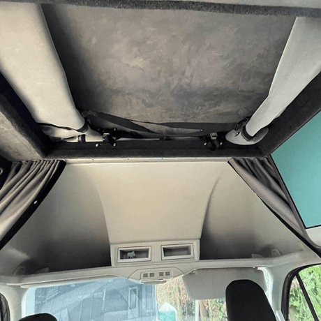 MAN TGE / Crafter Ùr Cab Divider Curtain Kit Campervan Tionndadh