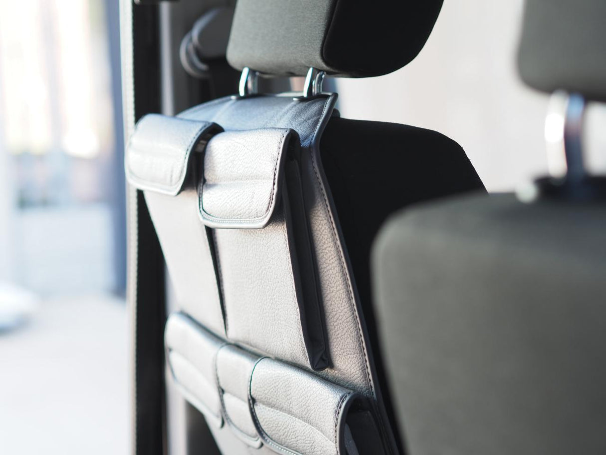 VW T6 T6.1 Transporter Campervan Single/Captains Seat Leatherette Back Seat Organiser