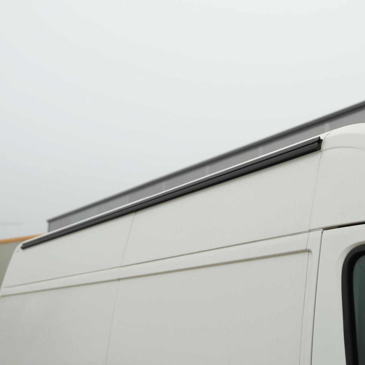 For Fiat Ducato / RAM ProMaster Black Awning Rails -  Ideal for Campervan Drive-Away Awnings & Reimo Compatibility