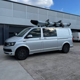 VW T6 Transporter Long wheel base Side skirts Painted Ready in  Reflex Silver, Painted and Ready to Fit ABS plastic