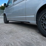 VW T6 Transporter Long wheel base Side skirts Painted Ready in  Reflex Silver, Painted and Ready to Fit ABS plastic