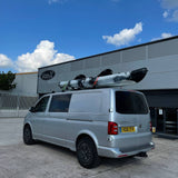 VW T6 Transporter Long wheel base Side skirts Painted Ready in  Reflex Silver, Painted and Ready to Fit ABS plastic