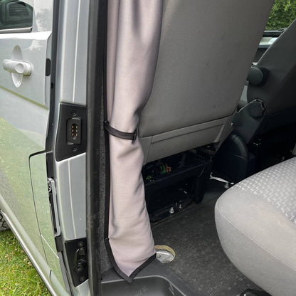 Citroen Relay Motorhome Campervan Cab Divider Curtains With Rail