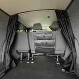 VW T6,T6.1 Transporter Cab Divider Curtain Kit with Rail | Premium Quality Divider for T6,T6.1 Van, Easy Install & Durable - Van-X