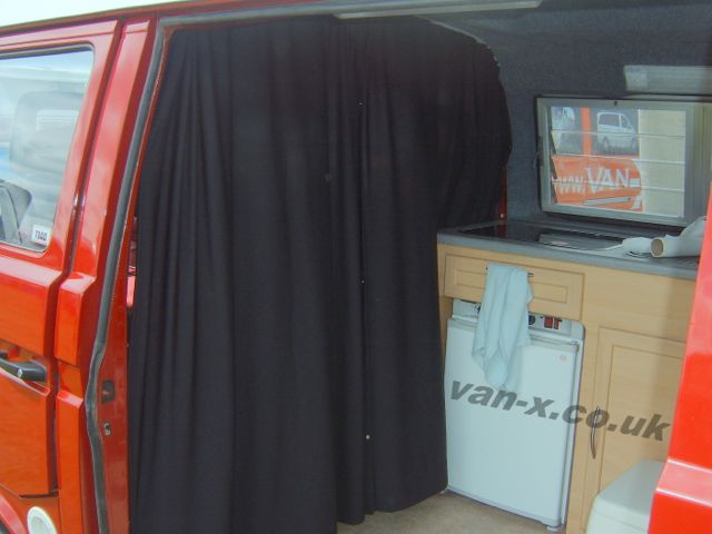 Cab Divider Curtain Kit for VW T3 Transporter-19333