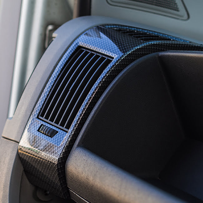 Dashboard Air Vent (Dark Carbon) For Fiat Ducato, Peugeot Boxer, Citroen Relay