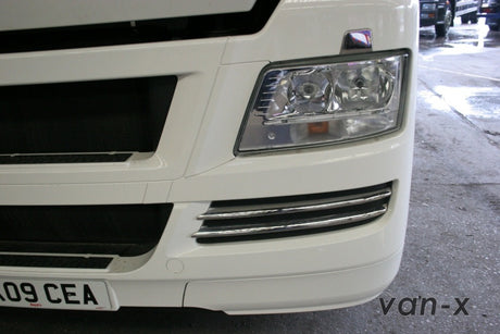 Stainless Steel Front Fog Light Trims (4 Pcs) for MAN TGX-3416