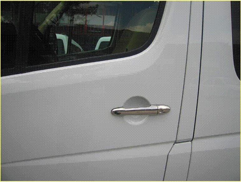 Door Handle Covers (4 Pcs) For VW Crafter Stainless Steel