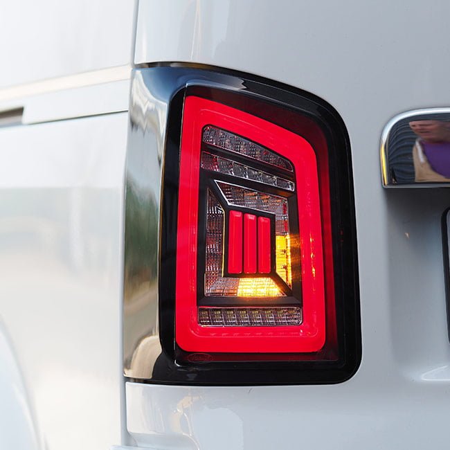 LED Rear Lights for VW T5 & T5.1 Transporter BARNDOOR NEW LIVE indicator rear lights (Audi style)-8849