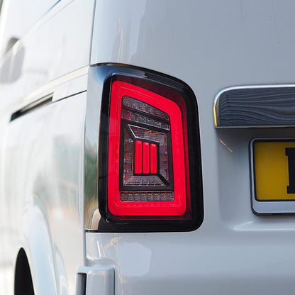 LED Rear Lights for VW T5 & T5.1 Transporter BARNDOOR NEW LIVE indicator rear lights (Audi style)-8852