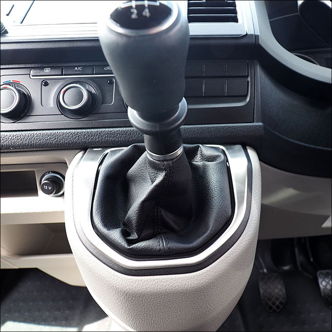 Gear Stick Surround For VW T6 Transporter Brushed Stainless Steel