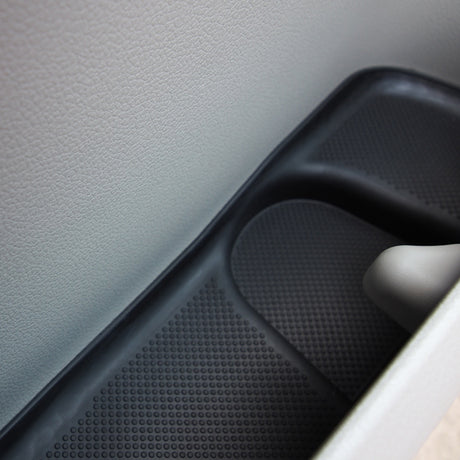 Rubber Door Pocket Inserts for VW T6 Transporter BLACK-20646