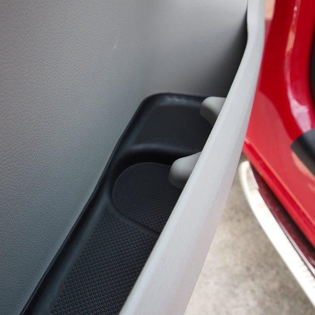 Rubber Door Pocket Inserts for VW T6 Transporter BLACK-20653