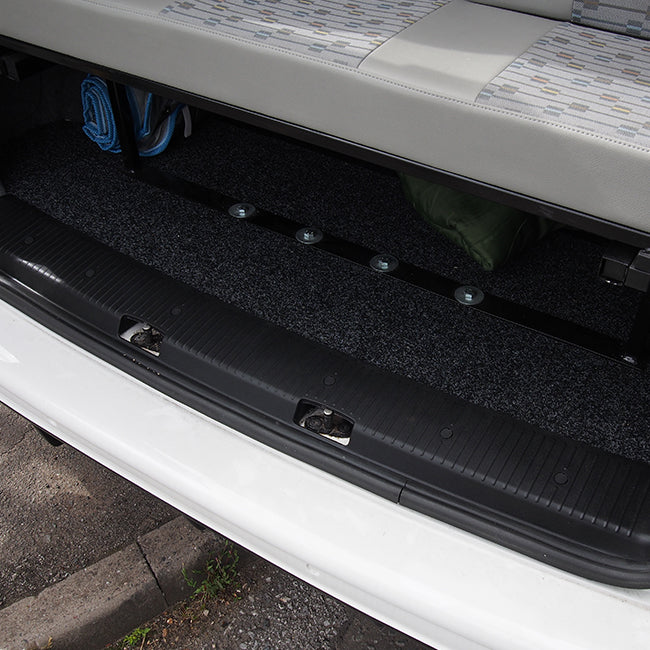Rear Threshold For VW T6 Barndoor / Twin Door ABS Plastic Full length-0