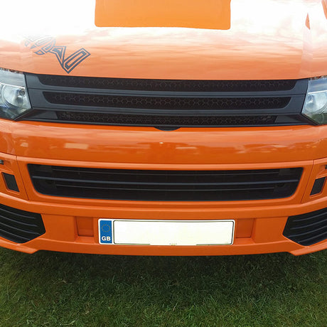 Front Badgeless Grille for VW Volkswagen T5.1 (MATTE)-8538