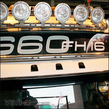 Stainless Steel Sun Visor Clips (3 Pcs) for Volvo FH / FM-3515
