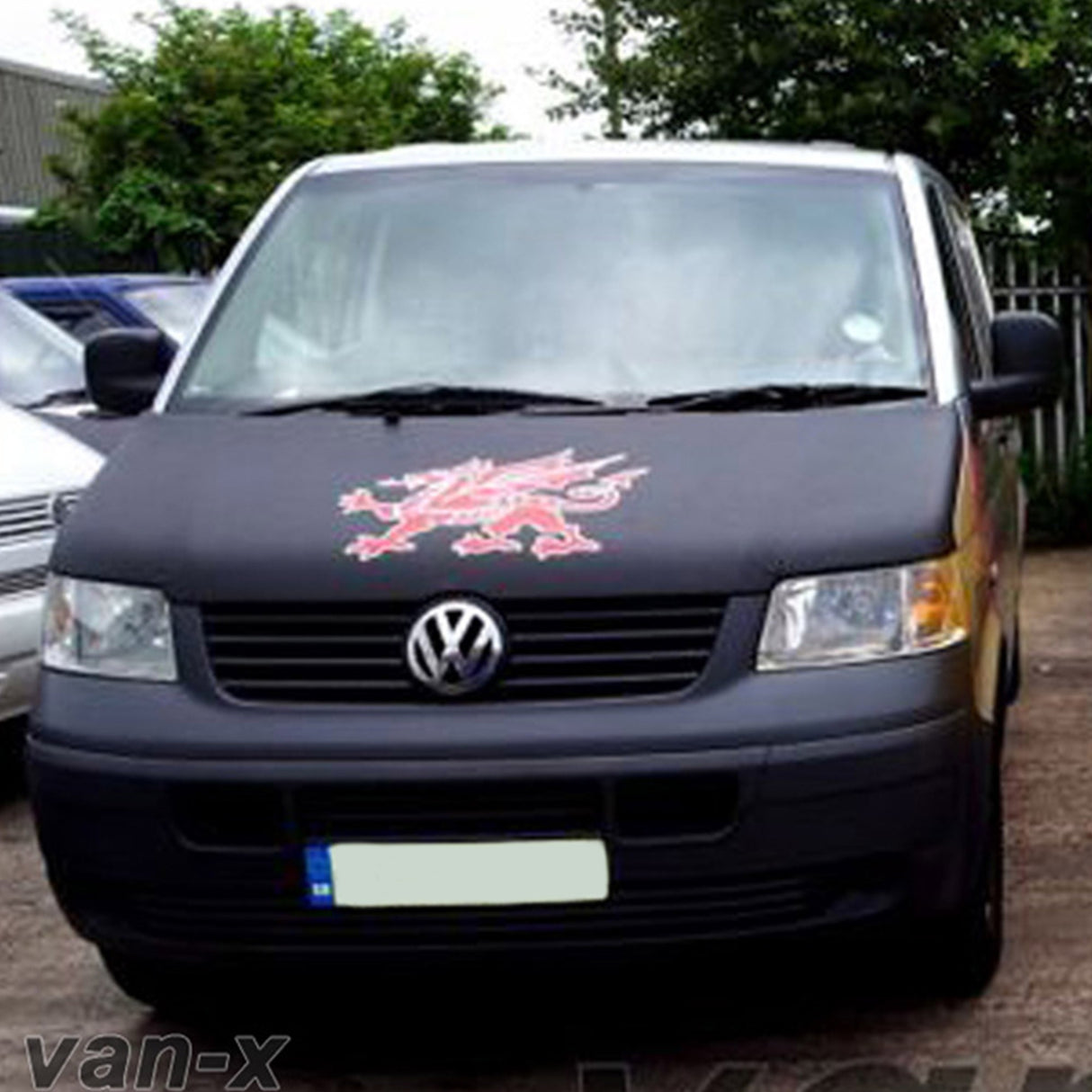 For VW T5 Bonnet Bra / Cover Welsh Dragon | Van-X