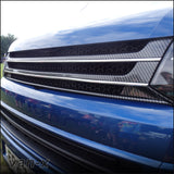 SILVER CARBON Badgeless Grille for Volkswagen T5.1 *CLEARANCE* [B Grade] -7143
