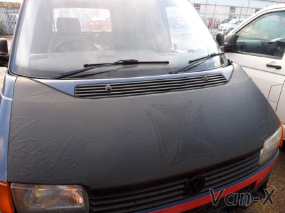 VW T5, Bonnet Bra / Cover Silver French Cross – Van-X