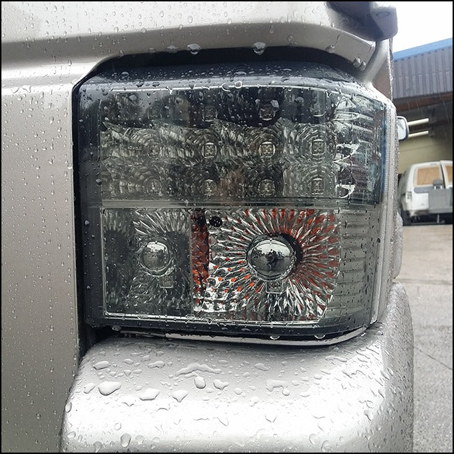 Rear LED Light Unit Smoked / Chrome for VW T4 Transporter-7416