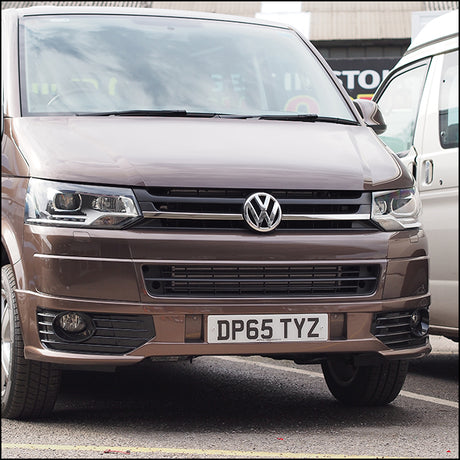 SINGLE-LINE Front Grille Trim (2 PCS) for VW T5.1 Transporter-6283