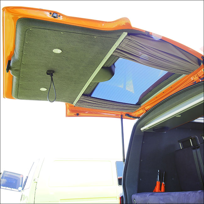 VW T5 Caravelle camper / Shuttle  Premium 1 x Tailgate Window Curtain Van-X