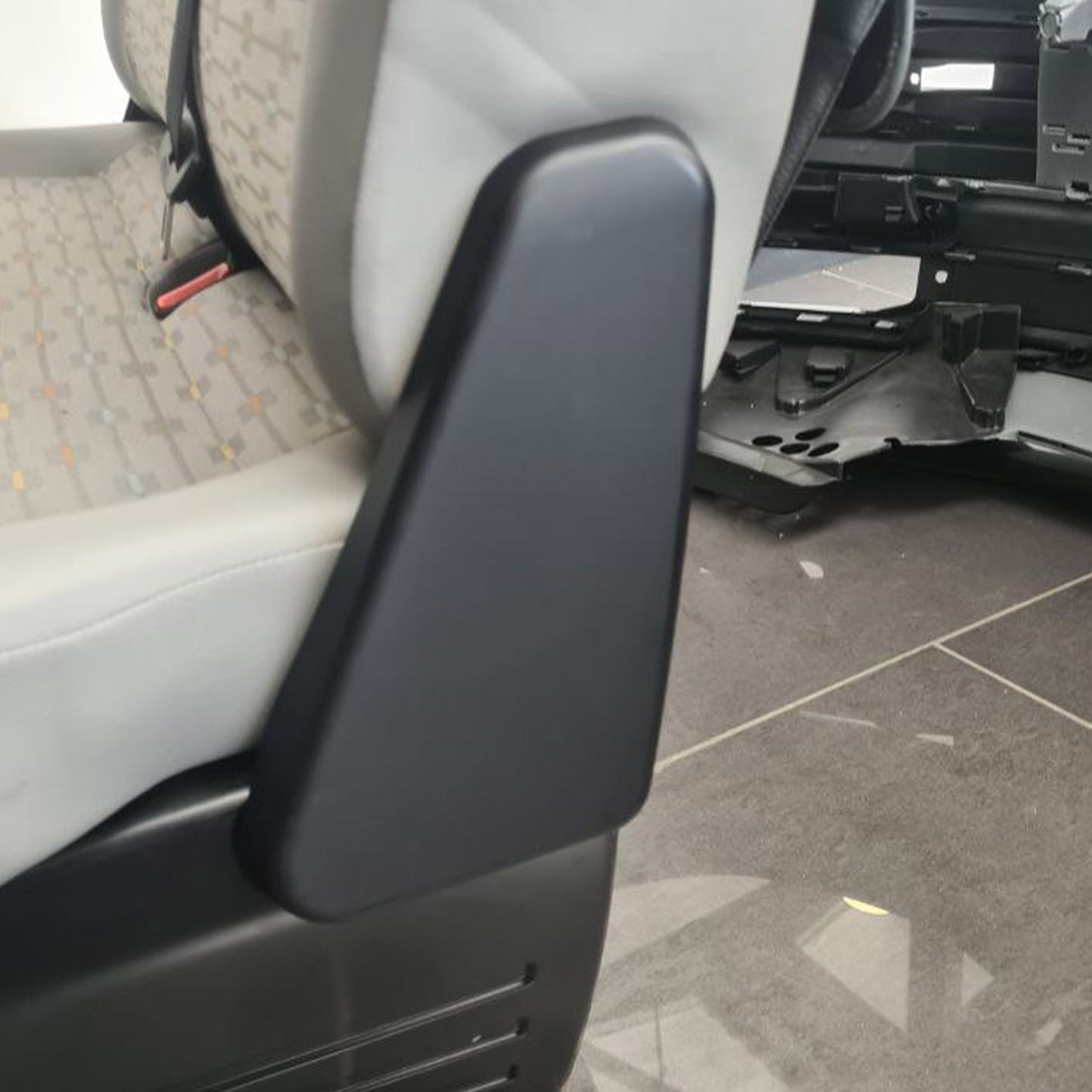 VW T6 Twin Seat Hinge Caps - Matte Black Interior Styling