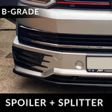 Spoiler Sportline Front Transporter VW T5.1 + Styling Splitter T5-X (Ìre B) Air a pheantadh agus deiseil airson a dhol a-steach do 3 roghainnean dath