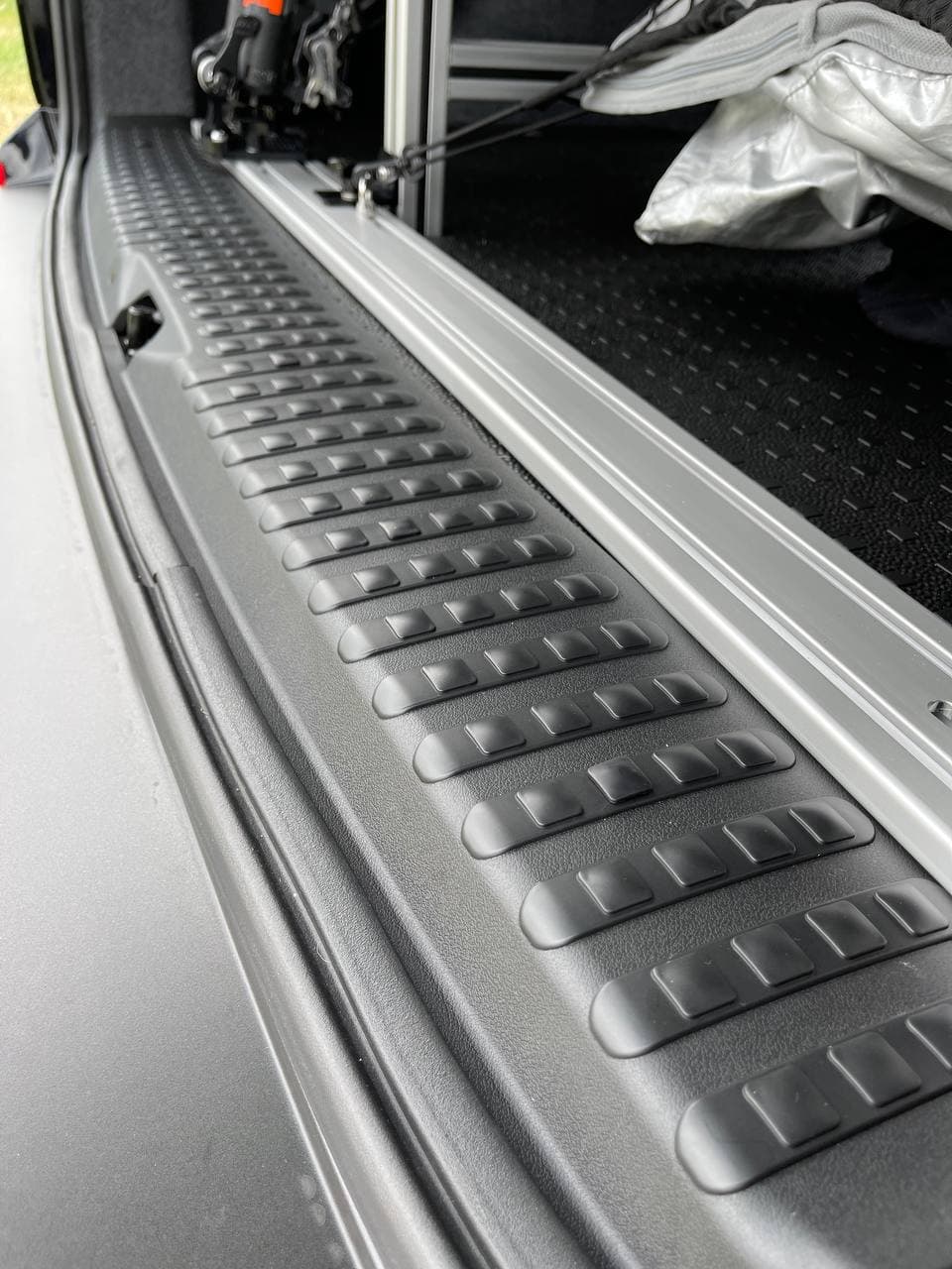 VW T6.1 V3 Tailgate Rear Threshold Cover Campervan Conversion Parts Including Screws and Caps