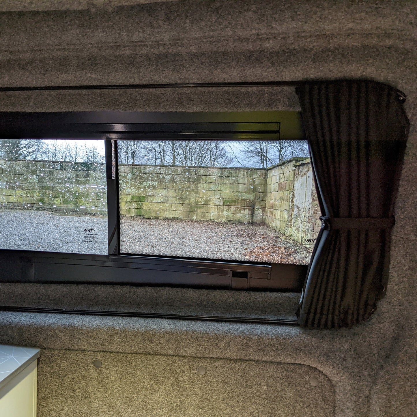 For Ford Transit Custom Premium 2 x Side 1 x Barndoor Window Curtains Van-X