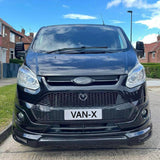 Airson Ford Transit Custom Front Grille Honeycomb atharraichte 2012 - 2018 MK1 Gloss Black air a pheantadh agus deiseil airson uidheamachadh