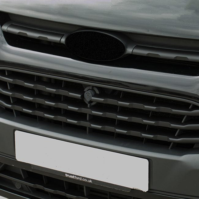 For Ford Transit Custom Front Grille Trims Matte Black Front Styling (7Pcs) 2012 - 2018 MK1 Painted and Ready to Fit